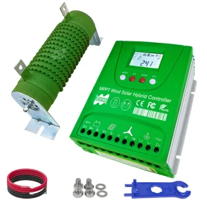 Regolatore di carica solare eolico ibrido 12V 24V 2000W Equalizzatore batteria MPPT 30A 60A per altra batteria al litio Lifepo4
