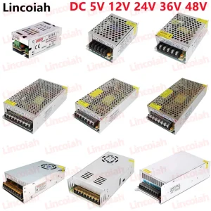 Alimentatore switching DC 5V 12V 24V 36V 48V 60W 360W 600W Trasformatore di luce AC 100-240V Adattatore sorgente SMPS per strisce LED CCTV