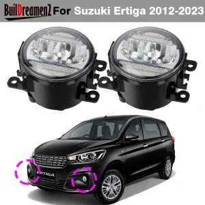 1 paio di Driver per auto + fendinebbia a LED per passeggeri DRL gruppo lampada di marcia diurna 30W 8000LM per Suzuki Ertiga 2012-2023