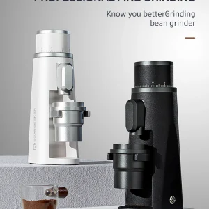 STARSEEKER EDGE Macinacaffè in acciaio inossidabile 48MM Espresso Regolazione continua della finezza Macinacaffè elettrico Nero