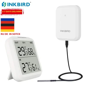 INKBIRD Mini LCD Termometro Digitale Igrometro ITH-20R Misuratore di Umidità della Temperatura Ambiente Interno Sensore Calibro Stazione Meteo