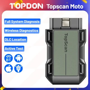 TOPDON TopScan Moto Car Scan Auto Moto strumenti diagnostici motore OBD2 Scanner strumento professionale universale