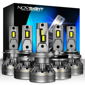 NOVSIGHT H7 ha condotto le lampadine del faro dell’automobile H4 H11 H8 H9 H1 H3 9004 9005 9006 9007 120W 22000LM Decoder fari automatici 6500K fendinebbia