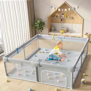 Box per bambini grande per bambini con protezione in schiuma Parco giochi per bambini per bambini da 0 a 6 anni Box per palline per bambini Sicurezza per bambini per interni F