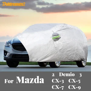 Copertura completa per auto Auto Outdoor Sole Anti-UV Neve Pioggia Copertura resistente alla polvere per Mazda 2 Demio 3 CX-3 CX3 CX-5 CX5 CX-7 CX7 CX-9 CX9