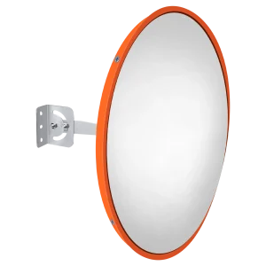 Specchio stradale convesso grandangolare da 60 cm, specchio di sicurezza Specchio stradale curvo con staffa, per parcheggio stradale supermercato per punti ciechi