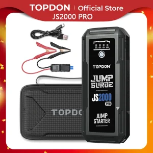 Topdon JS2000PRO 2500A Jump Starter Power Bank 12V Dispositivo di avviamento per auto Batteria 16000Mah Jump Start per Booster per auto