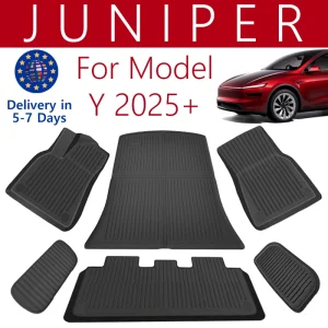 Tappetini NovaAcc per Tesla Nuovo modello Y 2025+ Juniper 2025 Tappetini per bagagliaio antiscivolo impermeabili TPE per tutte le stagioni Fodere per carico
