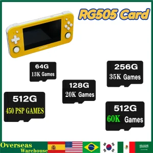 Scheda TF per schede di memoria ANBERNIC RG505 64G 128G 256G 512G Schede di memoria Giochi 70000 giochi PS 450 GAMES Console portatile retrò