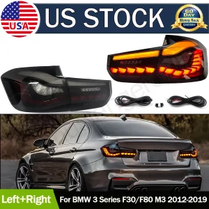Per BMW Serie 3 F30 F35 F80 Auto Fanale posteriore a LED Fanale posteriore Lampada da corsa posteriore + Freno + Retromarcia + Indicatore di direzione dinamico 2013-2018