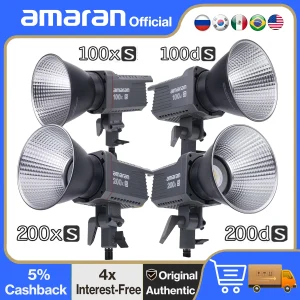 Amaran 200x S 100x S 200d S 100d S COB Luce video Luce diurna bicolore Fotografia Illuminazione per la ricodifica dei film Filmmaking di Aputure