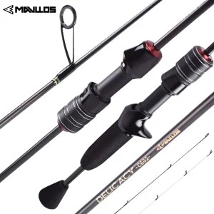 Mavllos Delicacy Canna da lancio ultraleggera Tubolare Punte in carbonio solido Richiamo 0.6-8g/0.8-10g Canna da pesca spinning per basso ultraleggero da 8 libbre