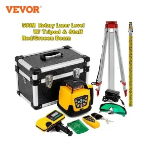 VEVOR 360 livello Laser rotante autolivellante 500m scansione orizzontale verticale potente strumento di costruzione di misurazione professionale