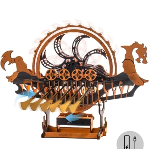 Robotime Rokr Vichingship Modello mobile per bambini Ottimo scelta regalo Legno ecologico Puzzle in legno 3D Giocattoli Dragon-baat