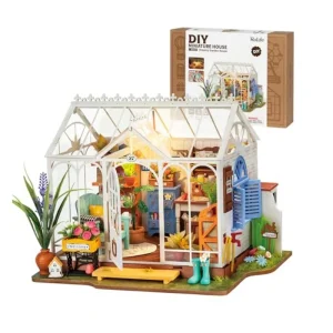 Robotime rolife Dollhouses Dreamy Garden casa delle bambole in legno in miniatura con mobili per bambini e adulti