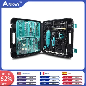 2 pezzi utensili elettrici fai da te trapano elettrico accessori Dremel a velocità variabile mini supporto per trapano incisore strumento micro rotante elettrico