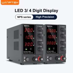 Wanptek Alimentatore CC da laboratorio Regolabile 30V 60V 120V Display a cifre Regolatore di tensione Alimentatore da banco da laboratorio