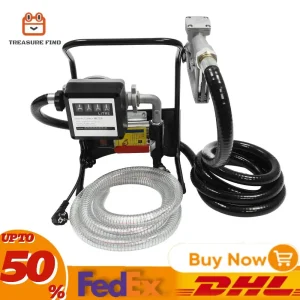 Pompa diesel autoadescante 375W 50Hz Gasolio Pompa combustibile Pompa elettrica del carburante 220V 2400L / H per la spedizione del dock di stoccaggio dell’olio