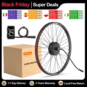 [Consegna in 3 giorni] Motore del mozzo ruota Bafang 48V 500W Kit di conversione bici elettrica Motore di trazione anteriore posteriore 8fun Kit eBike per eCity