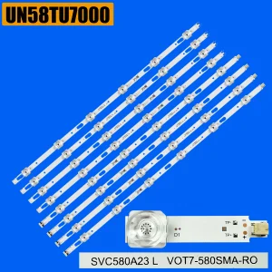 Striscia di retroilluminazione a LED per UN58AU7000 UE58AU7100 UE58AU7570 UE58AU7175 UE58AU7172 UE58TU7100 UA58TU7000 UN58AU7700 UN58TU6900