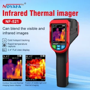 NOYAFA NF-521 Termocamera IR Visione notturna Imaging a infrarossi per telefoni di tipo C con supporto per maniglia Risoluzione 32×32 pixel