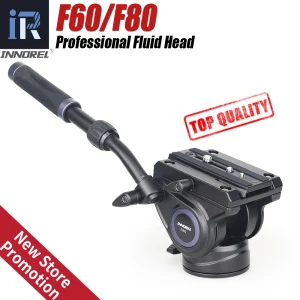 INNOREL F60/F80 Video fluido testa macchina fotografica professionale treppiede fluido trascinamento Pan testa per fotocamere DSLR videocamere teleobiettivo