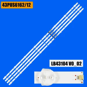 Striscia di retroilluminazione a LED per 43PUS6162 43PUS6162/05 43PUS6412/12 43PUS6703 43PUS6503/12 43PUS6753/12 43PUS6262 43PUT6162/12 43PFS4132
