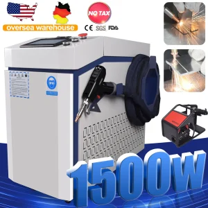 Saldatrice Laser Raycus 1500W 4 IN 1, Macchina per Saldatura a Fibra Laser, Saldatrice Laser per Metallo, Pulizia e Taglio, 220V