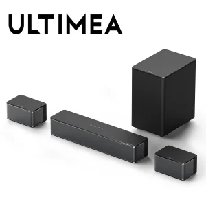 ULTIMEA 5.1 Soundbar con Audio Surround Virtuale, Sistema Audio Surround 3D, Soundbar per TV con Subwoofer e Altoparlanti Posteriori, Poseidon D50