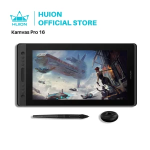 Huion Kamvas Pro 16 Monitor per tavoletta grafica da 15.6 pollici Display a penna senza batteria Monitor da disegno per Tablet digitale con inclinazione AG Glass