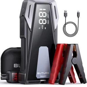 BUTURE Power Bank 2500A Avviatore di emergenza Caricatore portatile Car Booster 12V Dispositivo di avviamento automatico Avviamento batteria per auto di emergenza