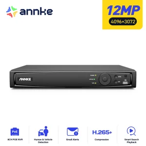 ANNKE 8CH 12MP POE videoregistratore H.265 + NVR videosorveglianza di sicurezza per telecamera IP POE 2MP 4MP 5MP 6MP 8MP/4K 12MP