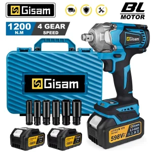 Gami 1200N.M Torque Brushless Elettrico Impact Wrench 1/2 pollici Cordless Wrench Cacciavite Strumento di Potere Per Makita 18V Batteria Spille