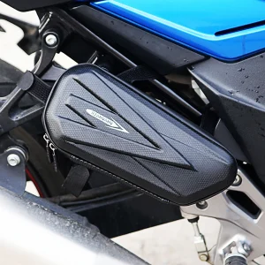 Borsa laterale per moto Borsa per barre di protezione per motore di grande capacità Borsa triangolare multifunzionale per mountain bike per moto universale