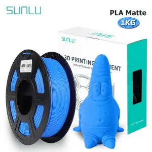 SUNLU PLA Matte Filament 1KG superficie stampata senza lucentezza 1.75MM Texture smerigliata eco-friendly Non tossico senza bolle a basso odore