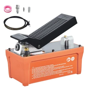 SucceBuy Pompa idraulica ad aria da 10.000 PSI Pedale dell’aria azionato dal pedale del serbatoio da 1/2 galloni per macchine con telaio carrozzeria automatica e tirante