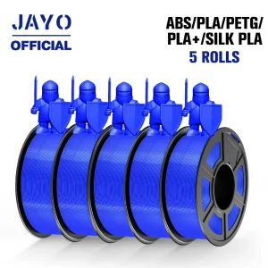 JAYO ABS/PLA META/PETG/SETA/TPU/Legno/Arcobaleno/Marmo Filamento per stampante 3D 1,75 mm 5 rotoli di materiali di stampa 3D per stampante 3D