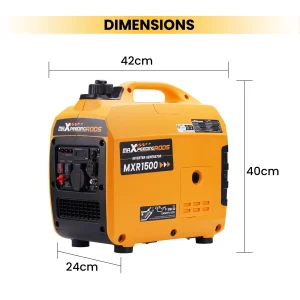 MAXPEEDINGRODS Generatori inverter da 1200 W Generatore silenzioso portatile a benzina Generatore di energia portatile per camper
