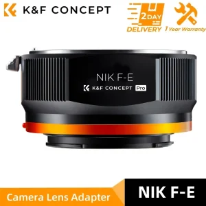 Adattatore per obiettivi K&F CONCEPT da Nikon AI F Mount a Sony E NEX per fotocamere Sony a5000 a6000 a6400 A7C A7C2 A1 A9 A7S A7R2