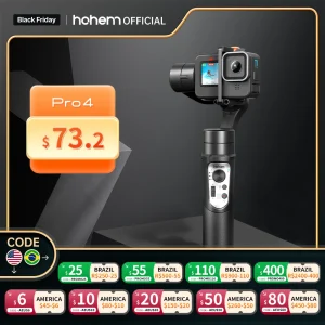 Hohem ufficiale istady Pro 4 Gimbal per GoPro 10/9/8/7/6/5 DJI OSMO Insta360 One R Action Camera stabilizzatore palmare a 3 assi