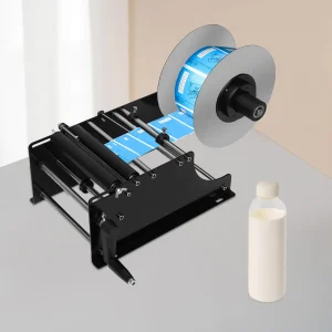 Etichettatrice Bottiglia 0,79-4,72 pollici Strumento per etichettatura bottiglia manuale Applicatore di etichette Etichetta adesiva per bottiglia rotonda