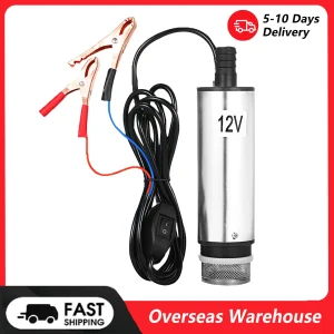 Pompa sommergibile 12V/24V per il pompaggio dell’acqua dell’olio 51mm Pompa di trasferimento del carburante dell’olio dell’acqua Rifornimento con schermo Fliter 12V/24V 51mm