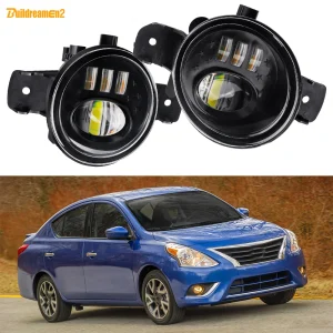 2 X Auto LED Lente Fendinebbia DRL Lampada di marcia diurna H11 12V Per Nissan Versa Berlina (N17) 2012 2013 2014 2015 2016 2017 2018 2019