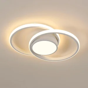 Plafoniera a LED, Lampada da soffitto per camera da letto, 42W 4800LM, Bianco caldo 3000K, Plafoniera moderna rotonda per soggiorno cucina
