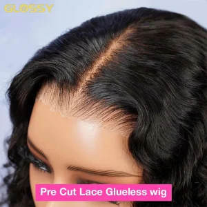 Parrucca Glueless Onda Profonda al 250% Capelli Umani Ricci 13×6 Parrucca Frontale HD Onda di Acqua Parrucche Anteriori Del Merletto 5×5 7×5 HD Lace Wear And Go Parrucca Vendita