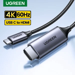 UGREEN USB C cavo HDMI tipo C a HDMI 4K per iPhone 15 convertitore TV MacBook Air iPad Samsung Pixelbook XPS adattatore USB C HDMI