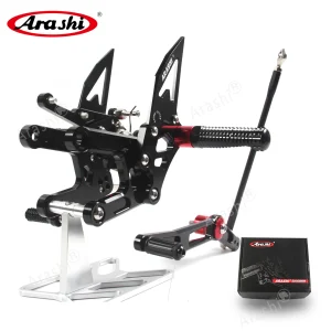 Arashi pedane poggiapiedi regolabili CNC per YAMAHA YZF R6 2006-2016 2006 2007 2008 2009 2010 YZF-R6 YZFR6