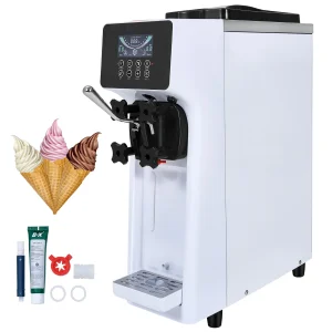 SucceBuy Macchina per il gelato commercialeMacchina per il gelato soft da banco a sapore singolo Touch Screen Auto Clean Pre-raffreddamento