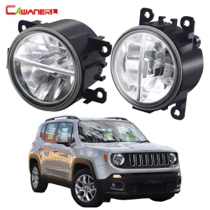2 pezzi LED Gruppo fendinebbia per Jeep Renegade BU 2015 2016 2017 2018 2019 2020 Auto Anteriore Nebbia Lampada di marcia diurna DRL 30W
