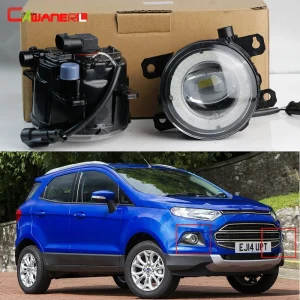2 X paraurti anteriore per auto fendinebbia LED Angel Eye luce di marcia diurna DRL 30W H11 12V per Ford EcoSport 2013 2014 2015 2016